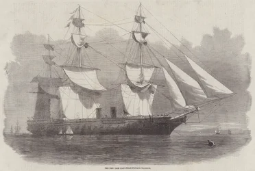 Die neue gepanzerte Dampffregatte Warrior